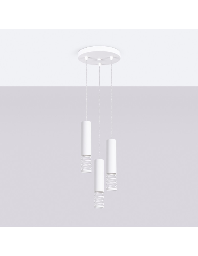 Sollux Lampa wisząca LAMI 3P biały SL.1689
