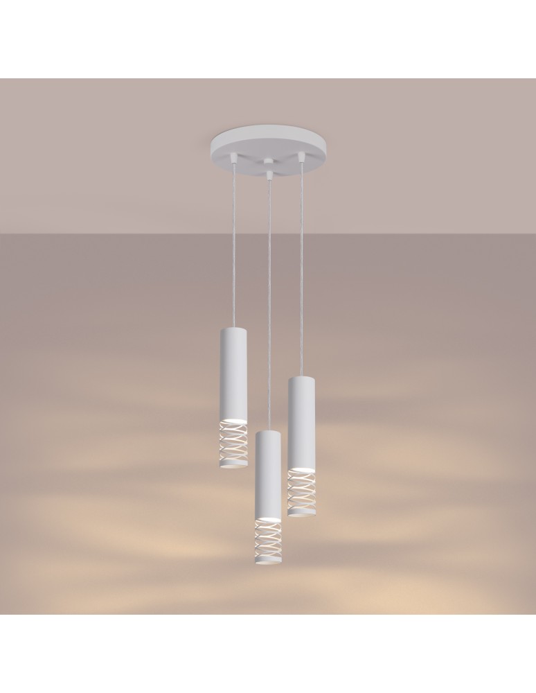 Sollux Lampa wisząca LAMI 3P biały SL.1689