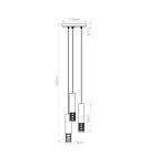 Lampy wiszące tuby - Sollux Lampa wisząca LAMI 3P biały SL.1689 - product 10