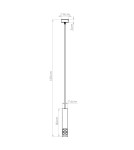 Sollux Lampa wisząca LIRO 1 biały SL.1691 Sollux Lampa wisząca LIRO 1 biały SL.1691