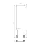 Sollux Lampa wisząca LIRO 2 biały SL.1692 Sollux Lampa wisząca LIRO 2 biały SL.1692