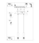 Sollux Lampa wisząca LIRO 2 biały SL.1692 Sollux Lampa wisząca LIRO 2 biały SL.1692