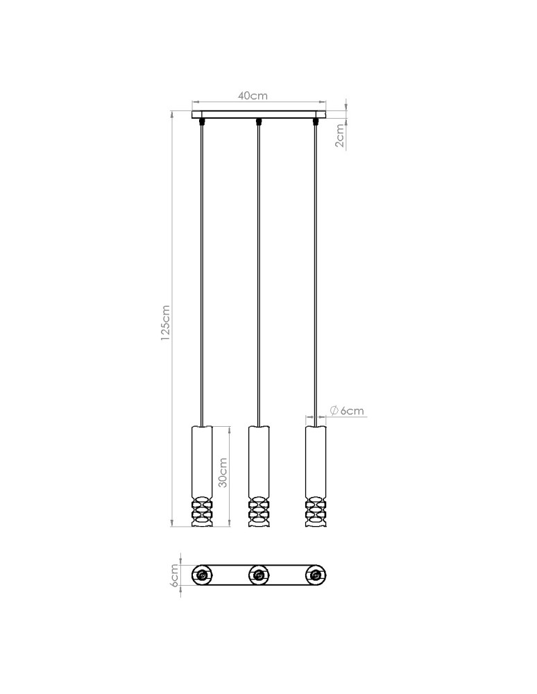 Sollux Lampa wisząca LIRO 3L biały SL.1693 Sollux Lampa wisząca LIRO 3L biały SL.1693