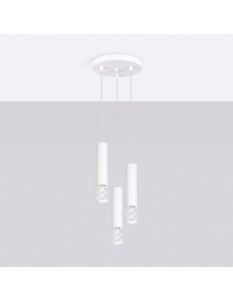 Sollux Lampa wisząca LIRO 3P biały SL.1694 Sollux Lampa wisząca LIRO 3P biały SL.1694