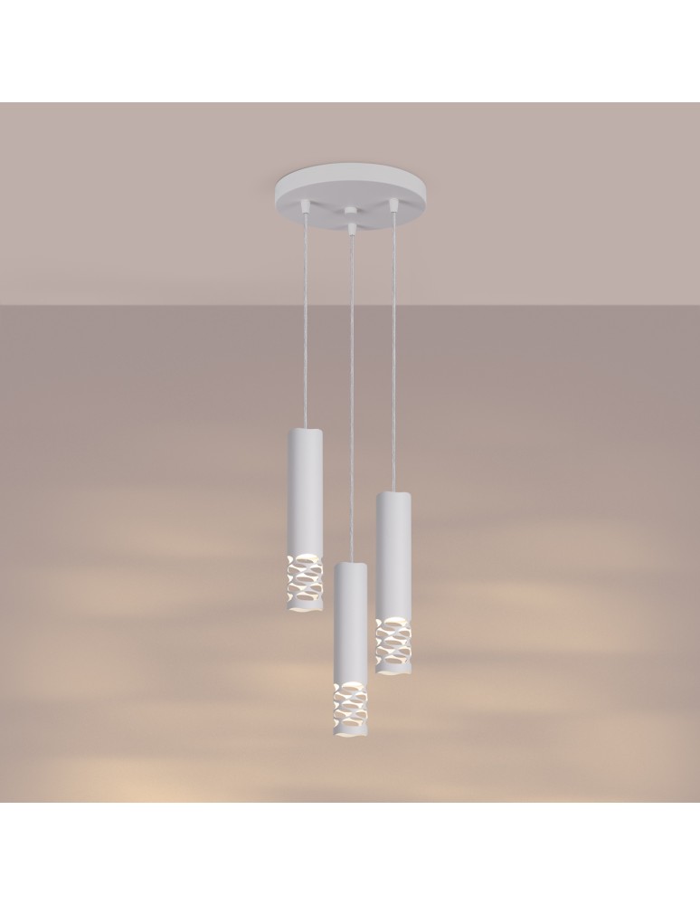 Sollux Lampa wisząca LIRO 3P biały SL.1694 Sollux Lampa wisząca LIRO 3P biały SL.1694
