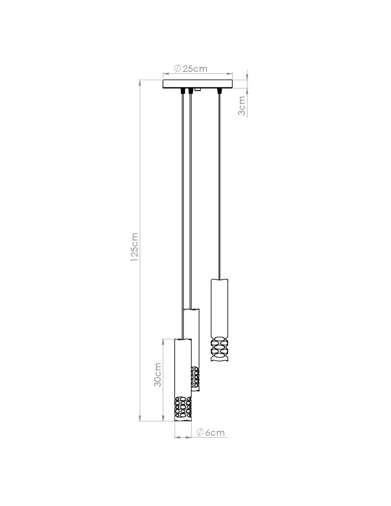 Sollux Lampa wisząca LIRO 3P biały SL.1694 Sollux Lampa wisząca LIRO 3P biały SL.1694