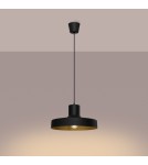 Lampy wiszące w stylu skandynawskim - Sollux Lampa wisząca BILO czarna SL.1703 - product 3