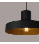 Lampy wiszące w stylu skandynawskim - Sollux Lampa wisząca BILO czarna SL.1703 - product 4