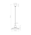 Sollux Lampa wisząca BILO beżowa SL.1704 Sollux Lampa wisząca BILO beżowa SL.1704