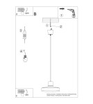 Sollux Lampa wisząca BILO beżowa SL.1704 Sollux Lampa wisząca BILO beżowa SL.1704