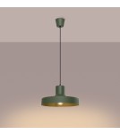 Lampy wiszące w stylu skandynawskim - Sollux Lampa wisząca BILO zielona oliwka SL.1705 - product 3