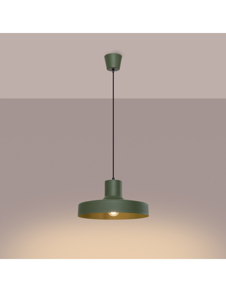 Sollux Lampa wisząca BILO zielona oliwka SL.1705