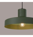 Lampy wiszące w stylu skandynawskim - Sollux Lampa wisząca BILO zielona oliwka SL.1705 - product 4