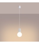 Sollux Lampa wisząca HALO 1 biała SL.1709 Sollux Lampa wisząca HALO 1 biała SL.1709
