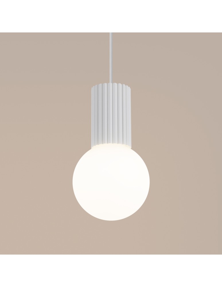 Sollux Lampa wisząca HALO 1 biała SL.1709 Sollux Lampa wisząca HALO 1 biała SL.1709