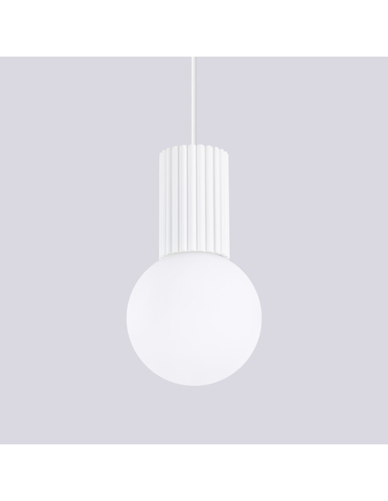 Sollux Lampa wisząca HALO 1 biała SL.1709 Sollux Lampa wisząca HALO 1 biała SL.1709