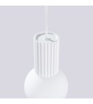 Sollux Lampa wisząca HALO 1 biała SL.1709 Sollux Lampa wisząca HALO 1 biała SL.1709