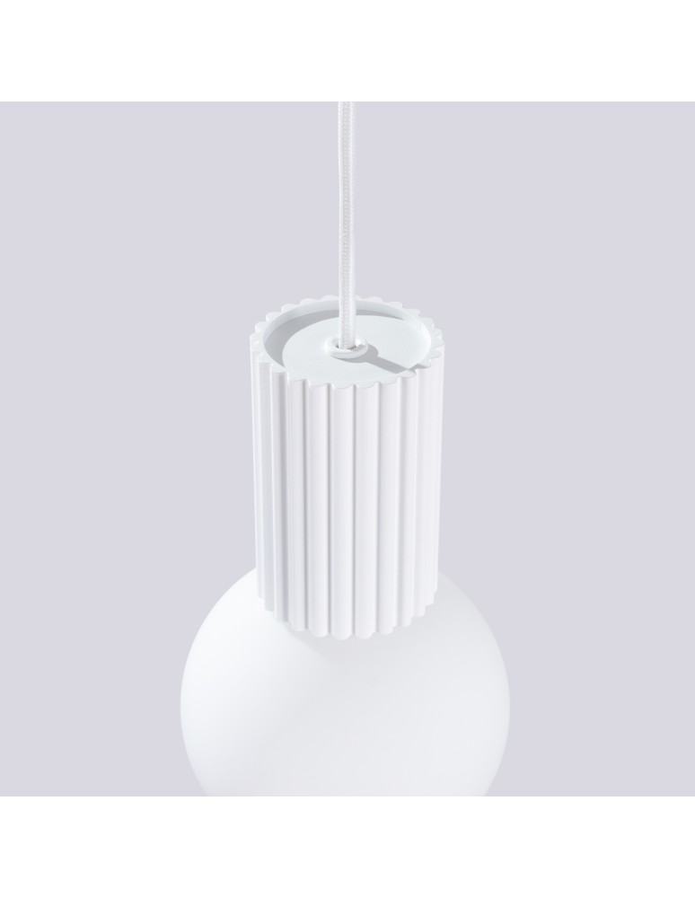 Sollux Lampa wisząca HALO 1 biała SL.1709 Sollux Lampa wisząca HALO 1 biała SL.1709