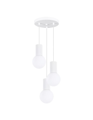 Sollux Lampa wisząca HALO 3P biała SL.1710