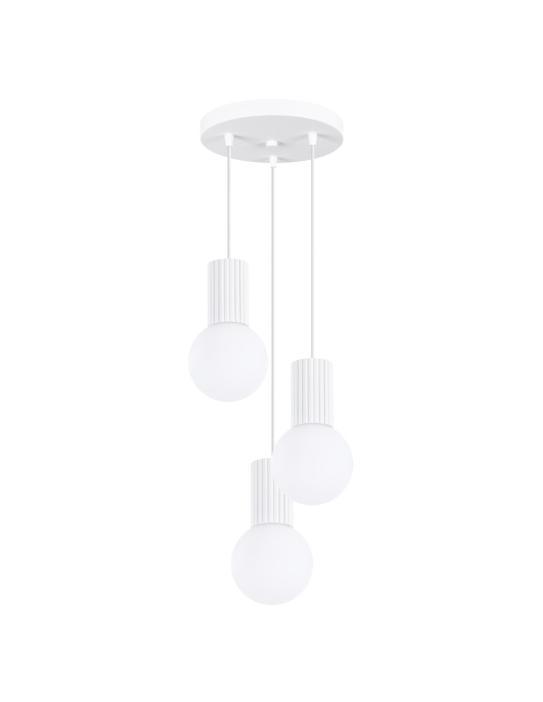 Sollux Lampa wisząca HALO 3P biała SL.1710 Sollux Lampa wisząca HALO 3P biała SL.1710