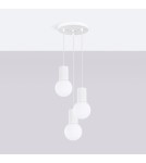 Sollux Lampa wisząca HALO 3P biała SL.1710 Sollux Lampa wisząca HALO 3P biała SL.1710