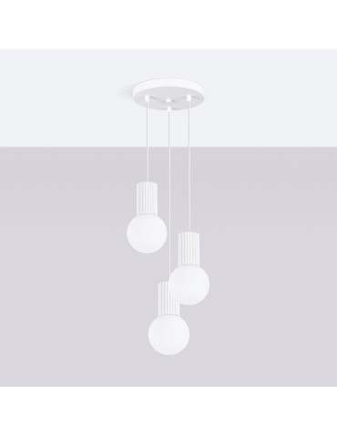 Sollux Lampa wisząca HALO 3P biała SL.1710 - produkt 2