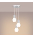 Sollux Lampa wisząca HALO 3P biała SL.1710 Sollux Lampa wisząca HALO 3P biała SL.1710