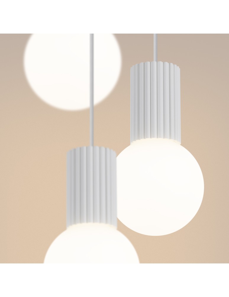 Sollux Lampa wisząca HALO 3P biała SL.1710 Sollux Lampa wisząca HALO 3P biała SL.1710