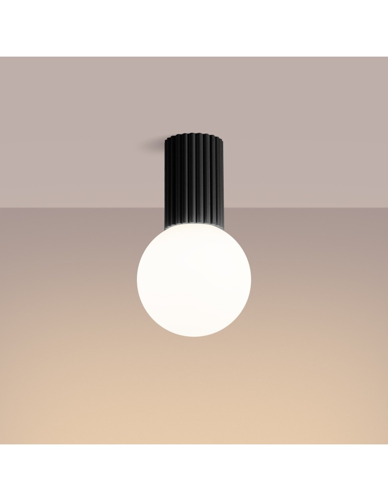 Sollux Plafon HALO czarny IP44 SL.1713 Sollux Plafon HALO czarny IP44 SL.1713