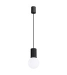 Sollux Lampa wisząca HALO 1 czarna SL.1714 Sollux Lampa wisząca HALO 1 czarna SL.1714