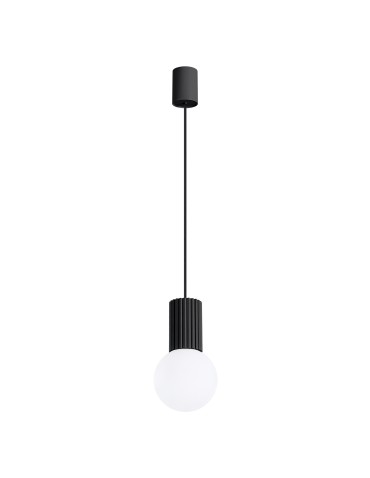 Sollux Lampa wisząca HALO 1 czarna SL.1714