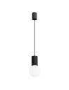 Sollux Lampa wisząca HALO 1 czarna SL.1714
