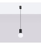 Sollux Lampa wisząca HALO 1 czarna SL.1714 Sollux Lampa wisząca HALO 1 czarna SL.1714