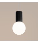 Sollux Lampa wisząca HALO 1 czarna SL.1714 Sollux Lampa wisząca HALO 1 czarna SL.1714