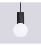Sollux Lampa wisząca HALO 1 czarna SL.1714 Sollux Lampa wisząca HALO 1 czarna SL.1714