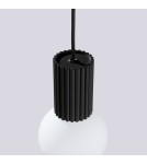 Sollux Lampa wisząca HALO 1 czarna SL.1714 Sollux Lampa wisząca HALO 1 czarna SL.1714