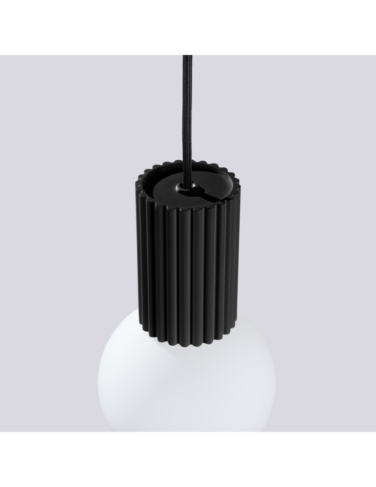 Sollux Lampa wisząca HALO 1 czarna SL.1714 Sollux Lampa wisząca HALO 1 czarna SL.1714
