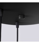 Lampy wiszące kule - Sollux Lampa wisząca HALO 3P czarna SL.1715 - product 7