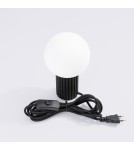 Lampy stołowe dekoracyjne - Sollux Lampa biurkowa HALO czarna SL.1716 - product 5