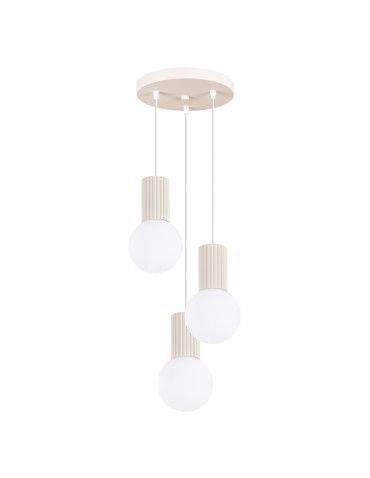 Sollux Lampa wisząca HALO 3P beżowa SL.1720