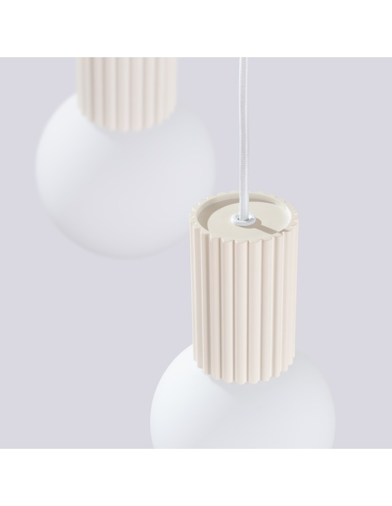 Sollux Lampa wisząca HALO 3P beżowa SL.1720