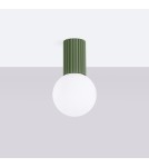 Sollux Plafon HALO zielony oliwkowy IP44 SL.1723 Sollux Plafon HALO zielony oliwkowy IP44 SL.1723