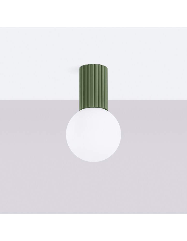 Sollux Plafon HALO zielony oliwkowy IP44 SL.1723 Sollux Plafon HALO zielony oliwkowy IP44 SL.1723
