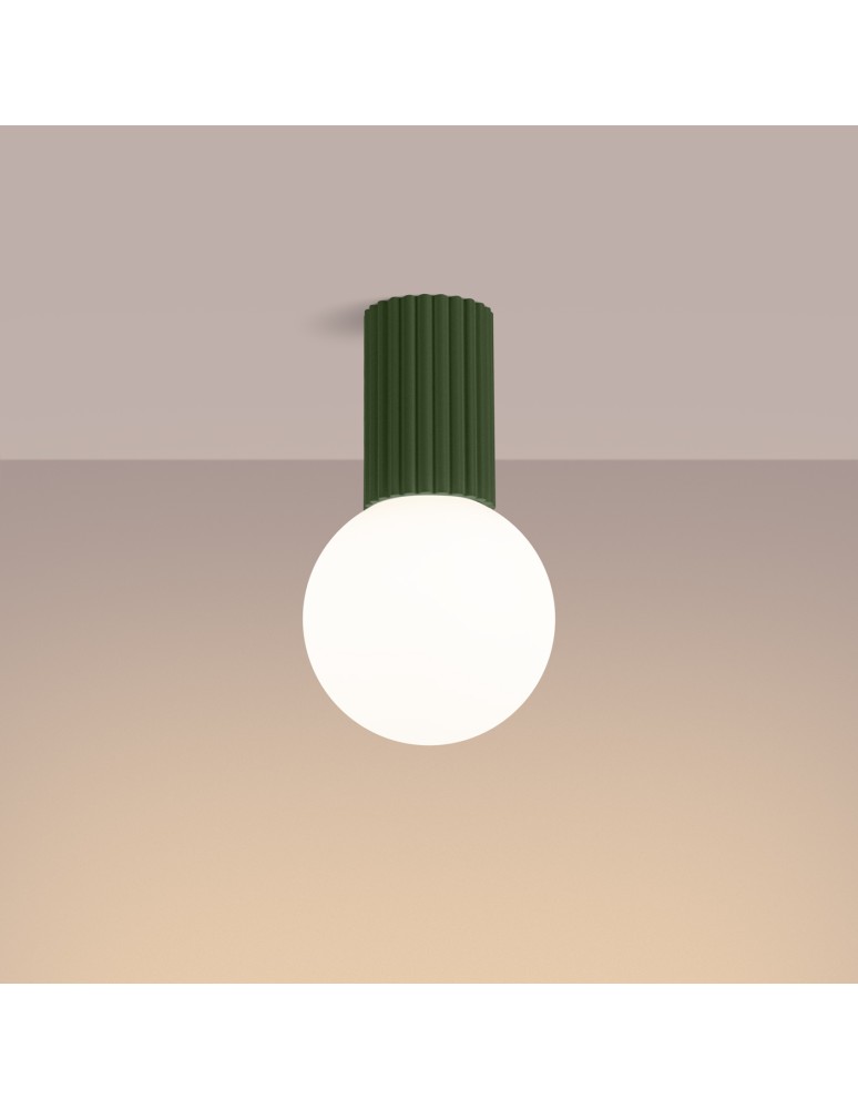 Sollux Plafon HALO zielony oliwkowy IP44 SL.1723 Sollux Plafon HALO zielony oliwkowy IP44 SL.1723