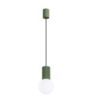 Sollux Lampa wisząca HALO 1 zielona oliwka SL.1724 Sollux Lampa wisząca HALO 1 zielona oliwka SL.1724