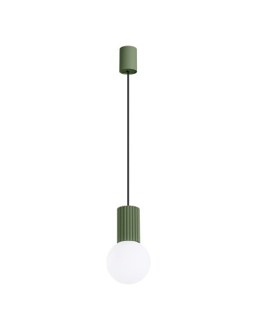 Sollux Lampa wisząca HALO 1 zielona oliwka SL.1724
