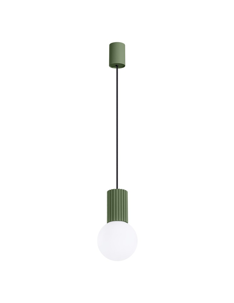 Sollux Lampa wisząca HALO 1 zielona oliwka SL.1724 Sollux Lampa wisząca HALO 1 zielona oliwka SL.1724