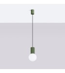 Sollux Lampa wisząca HALO 1 zielona oliwka SL.1724 Sollux Lampa wisząca HALO 1 zielona oliwka SL.1724