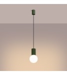 Sollux Lampa wisząca HALO 1 zielona oliwka SL.1724 Sollux Lampa wisząca HALO 1 zielona oliwka SL.1724