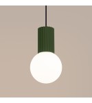 Sollux Lampa wisząca HALO 1 zielona oliwka SL.1724 Sollux Lampa wisząca HALO 1 zielona oliwka SL.1724